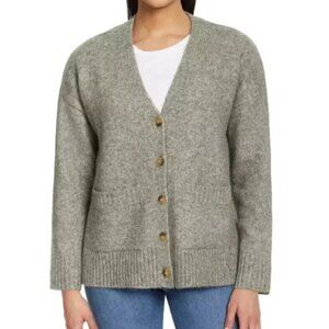 Ella Moss Ladies' Button Front Cardigan, Green, M, NWT
